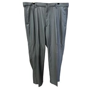 Haggar Mens Pleated Front Dress Pants Charcoal Gray Trousers 40x32 Slacks